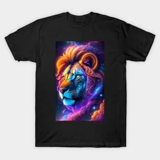 Galactic Lion Close Up T-Shirt